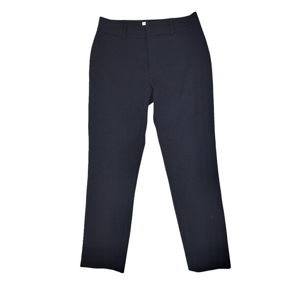 Club Monaco Black Ponte Basketweave Pants Sz 0 Tailored Ankle Career Minimalist - Picture 1 of 9